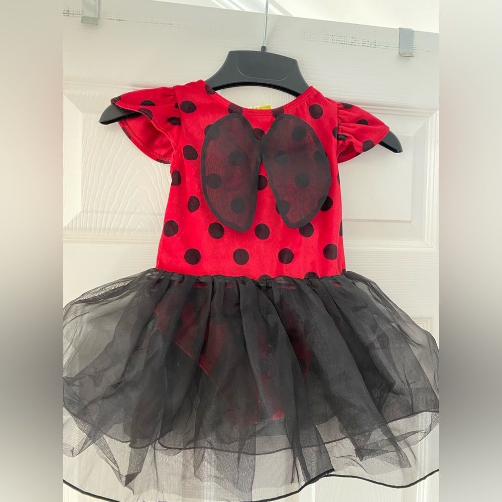 Crazy 8 Red Dress with Black Dots